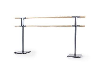 Dinamica Ballet Double Portable Ballet Barre PINA (Typ 2 supports, Dĺžka 3 m - wheels)