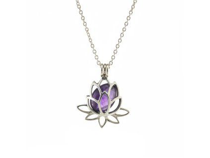 ps114 lotus wechsel anhaenger mit kette silber 1
