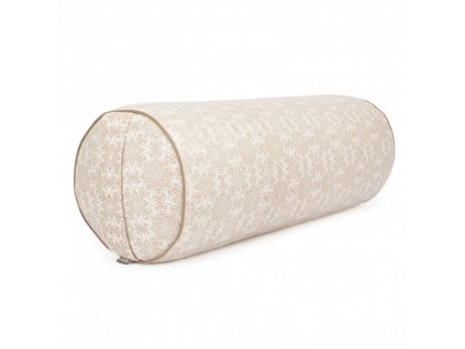 984ef yoga maharaja collection yoga bolster gemustert 65 x 23 madurai ecru