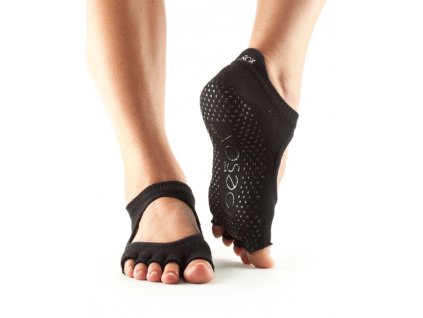 477 1 toesox halftoe bellarina grip protismykove ponozky cierne