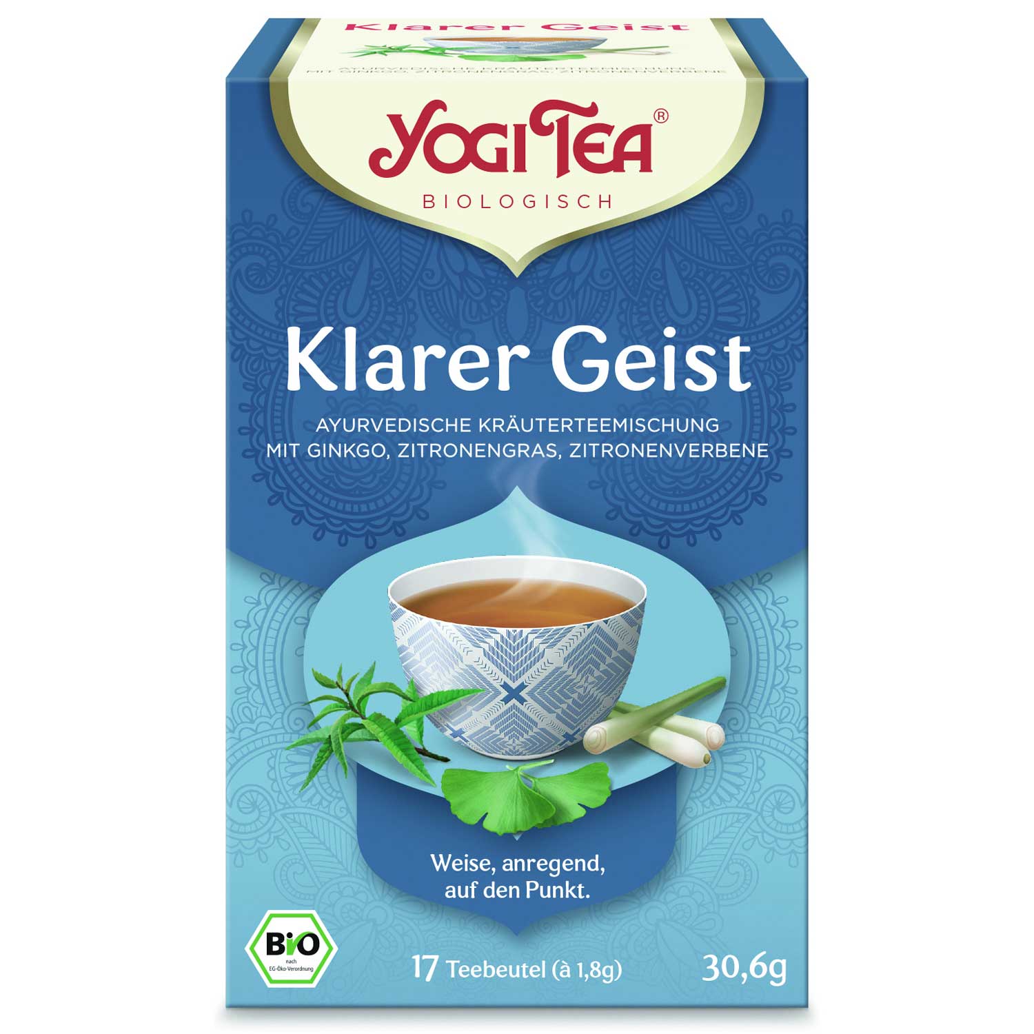 Yogi Tea Yogi čaj Ginkgo Klarer Geist 17 x 1,8 g