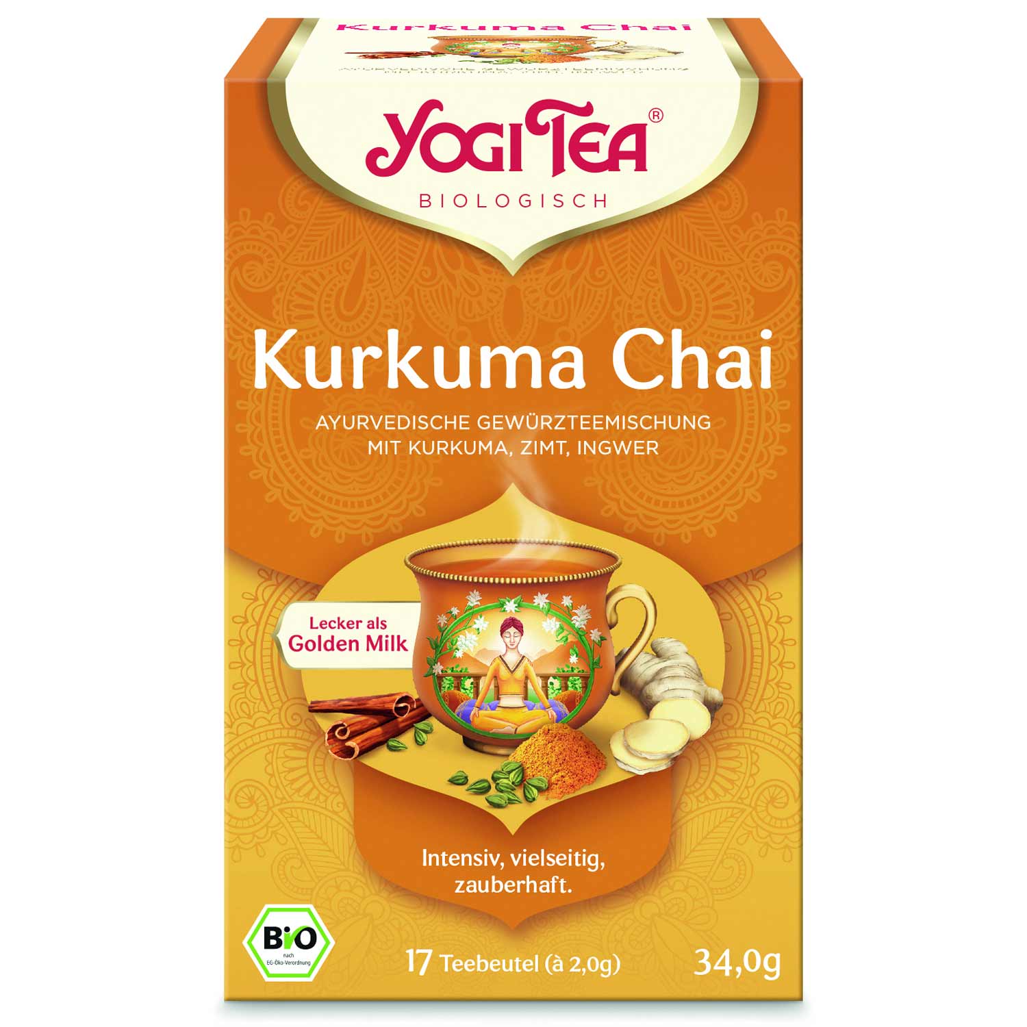 Yogi Tea Kurkuma Chai Turmeric Tea 17 x 2 g