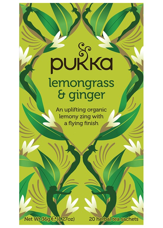 PUKKA Herbs Ajurvedski organski čaj limunska trava i đumbir 20 vrećica