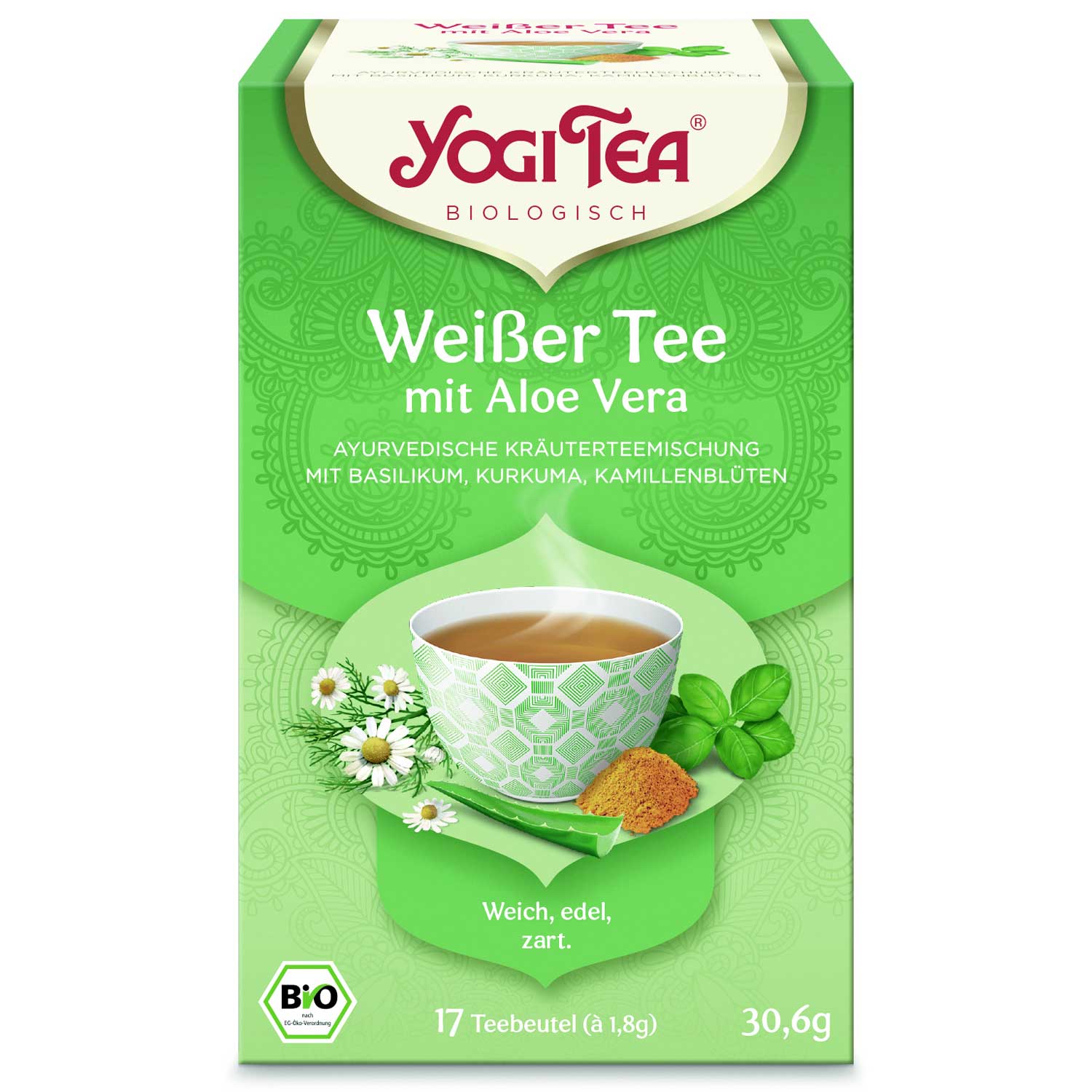 Yogi Tea White Tea Aloe Vera Bijeli čaj s aloe verom 17 x 1,8 g