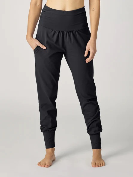 Lotuscrafts Organic Womens Yoga Pant široke ženske hlače crne boje Veličina: M