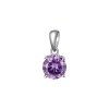 Tachyon Pendant okrúhly prívesok Sterling Silver AG925 Mini 0,6 cm