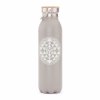 vyrp14 334516yg bodhi isolierte trinkflasche edelstahl yantra front matt grau