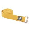 910sg safran gelb yoga meditation pilates Yogagurt asana belt schniebeschnalle gerollt