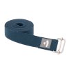 910snb navy blue yoga meditation pilates Yogagurt asana belt schniebeschnalle gerollt