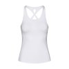 Bodhi Niyama Essentials Crossed Back Tank Top dámske tielko so vstavanými košíkmi čierne (Farba Čierna, Veľkosť L)
