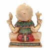 gan20b meditation zubehoer ganesh statue mehrfarbig hinten
