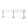 Dinamica Ballet Double Portable Ballet Barre PINA (Typ 2 supports, Dĺžka 3 m - wheels)