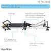 features f3 folding pilates reformer strednej veľkosti