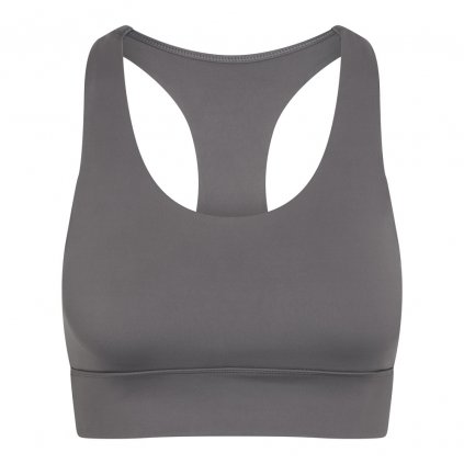 bodhi niyama essentials ella racerback bra sportova podprsenka siva