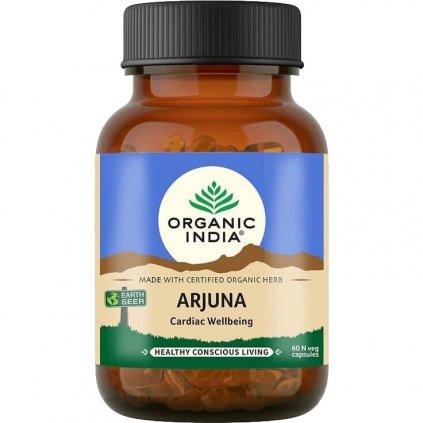 organic india arjuna kapsuly 60 ks zdrave srdce a cievy