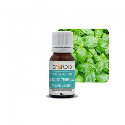 organic essential oil ab of tropical basil 100 pure and natural 10ml