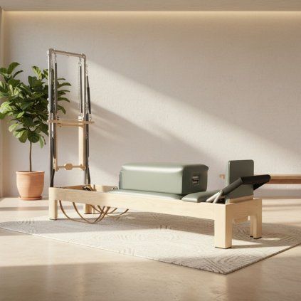 86 natural wood classic reformer with tower