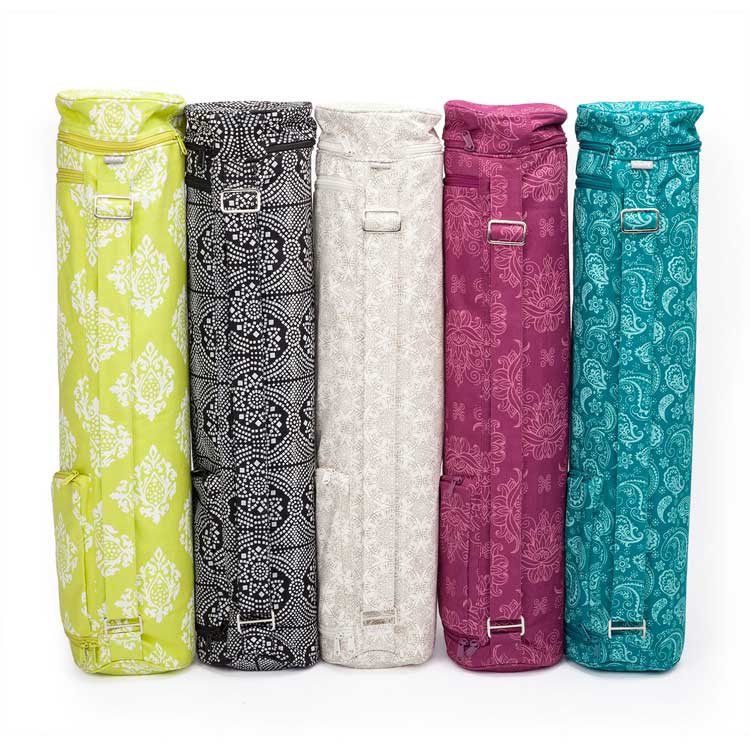 Bodhi Yoga Táska jógához Bodhi Maharaja 60 pamut Floral ecru bézs