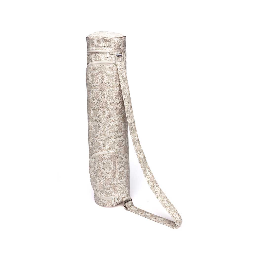 Bodhi Yoga Táska jógához Bodhi Maharaja 60 pamut Floral ecru bézs