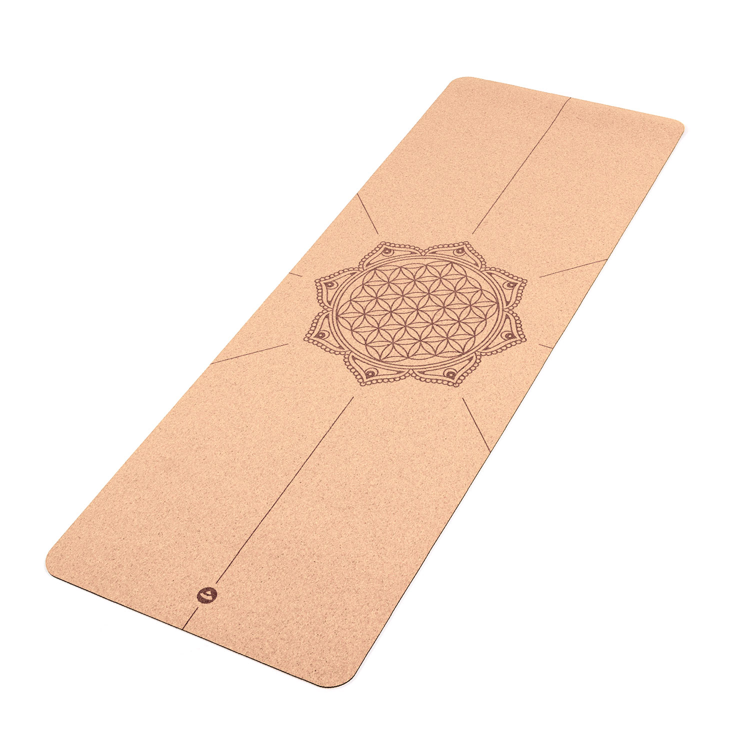 Bodhi Yoga Bodhi PHOENIX Yoga Cork parafa jógaszőnyeg AZ ÉLET VIRÁGA mintával 185 x 66 cm x 4 mm