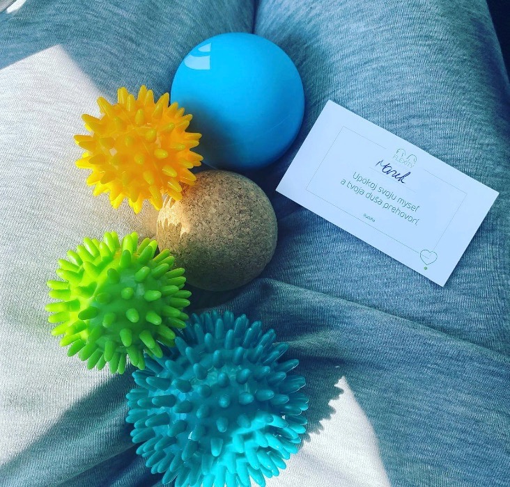 Bodhi Yoga Bodhi faszciális masszázslabda PVC 6,5 cm Szín: Kék