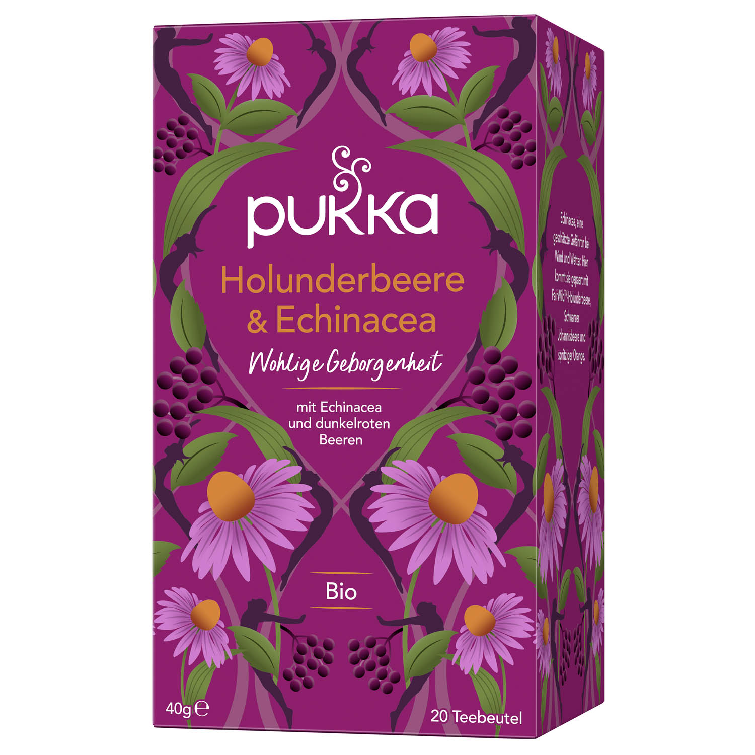 Pukka Herbs ájurvédikus gyümölcsös tea bodzabogyó & echinacea, 20 tasak