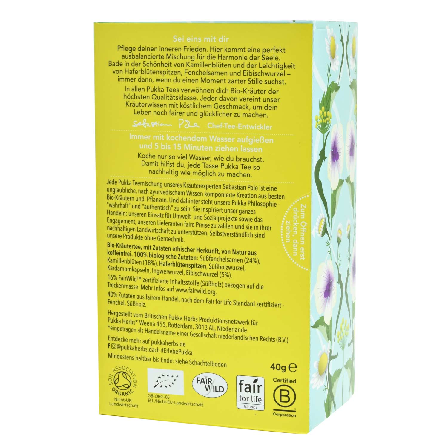 Pukka Herbs ájurvédikus Bio tea- Relax és harmónia 20 tasak