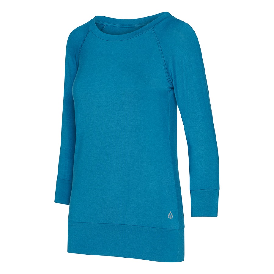 Bodhi Yamadhi Bodhi Yoga Yamadhi Casual Top 3/4-es ujjú petróleumkék Méret: S