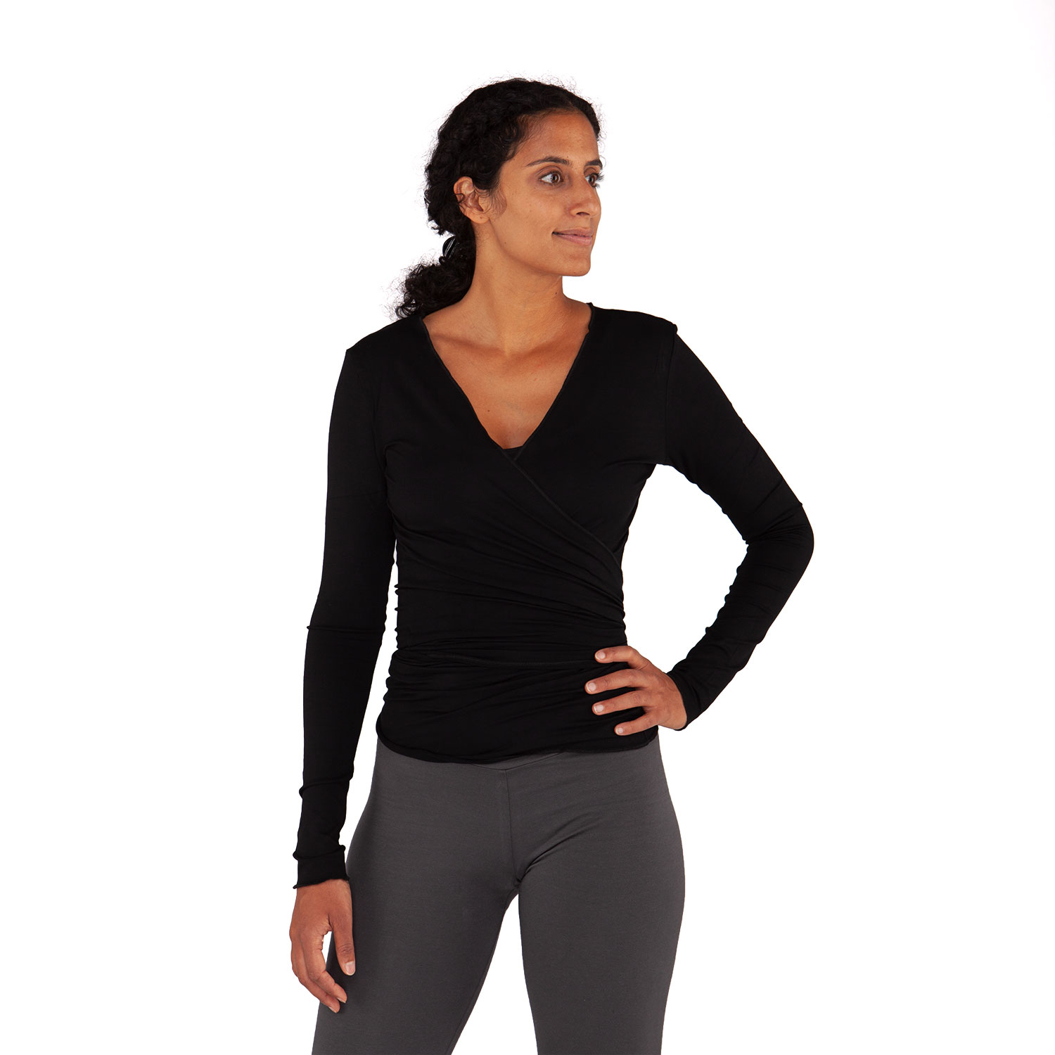 Bodhi Yamadhi Bodhi Yoga Yamadhi Wrap Jacket felső fekete Méret: L