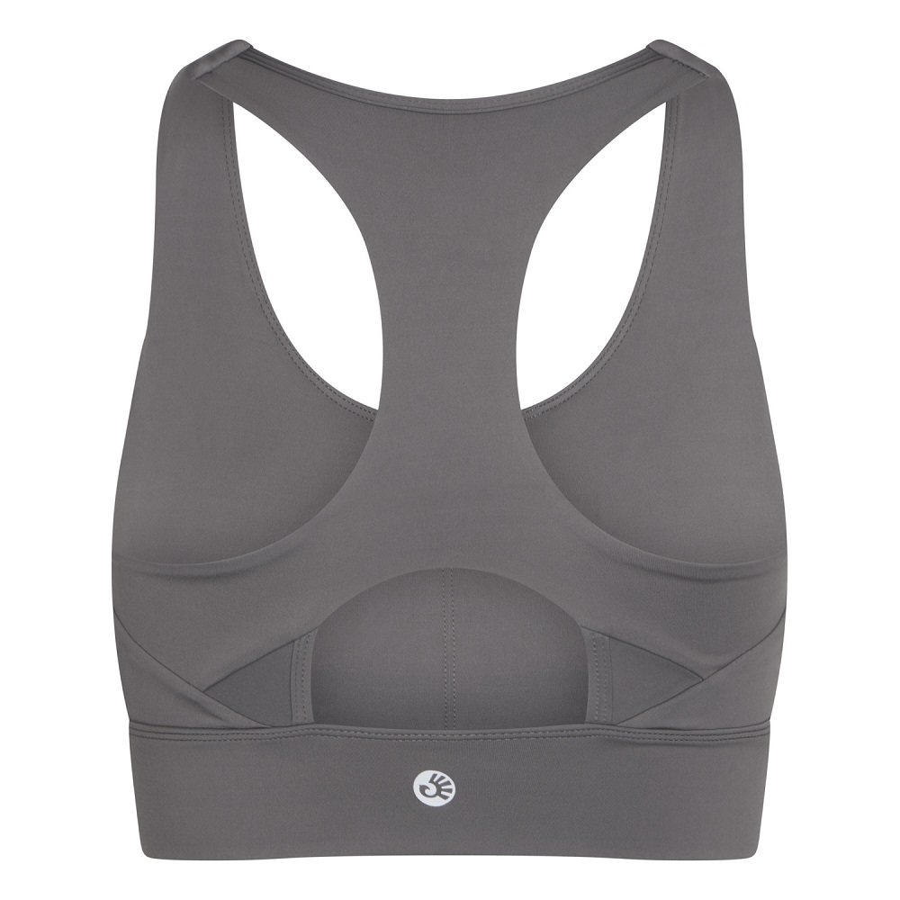 Bodhi Niyama Essentials Ella Racerback sportmelltartó szürke Méret: L