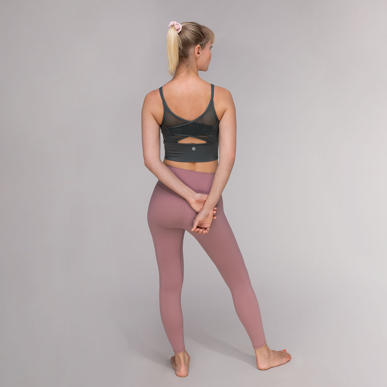 Bodhi Niyama Essentials Zenia Yoga Sports Bra sportmelltartó szürke Méret: XL
