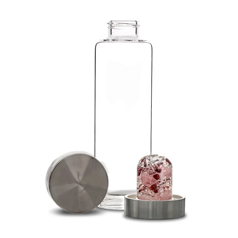 Phoenix Import Vita Juwel Via Gem Watter Bottle üvegpalack féldrágakővel 500 ml Típus: Wellness Ametiszt