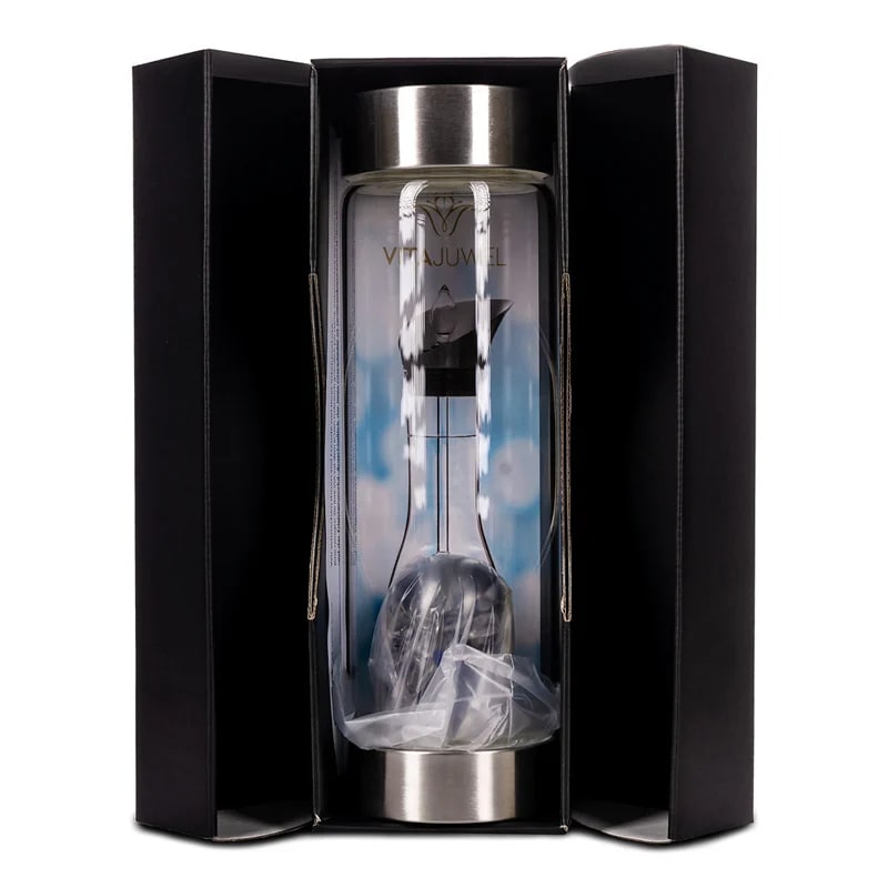 Phoenix Import Vita Juwel Via Gem Watter Bottle üvegpalack féldrágakővel 500 ml Típus: Wellness Ametiszt