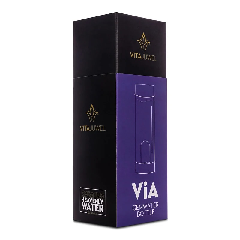 Phoenix Import Vita Juwel Via Gem Watter Bottle üvegpalack féldrágakővel 500 ml Típus: Wellness Ametiszt