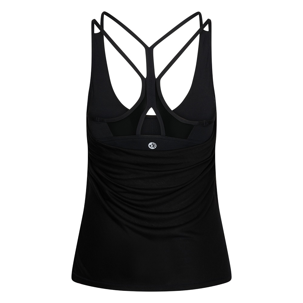 Bodhi Niyama Essentials Tanvi Racerback Yoga Tank Top női póló fekete Méret: XL