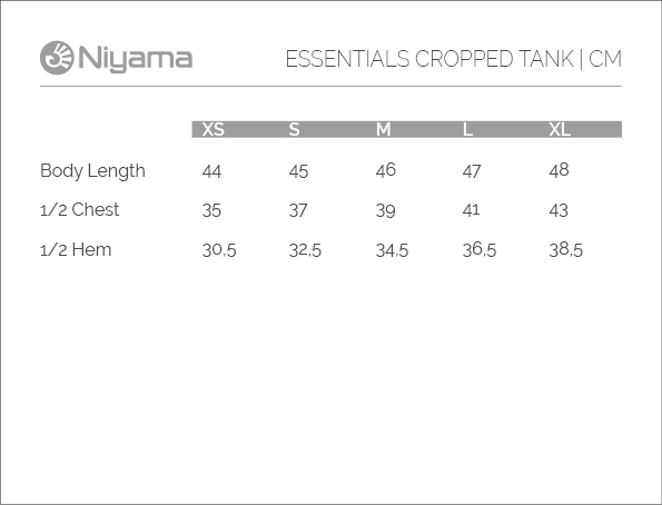 Bodhi Niyama Essentials Cropped Tank rövid póló fekete Méret: XL