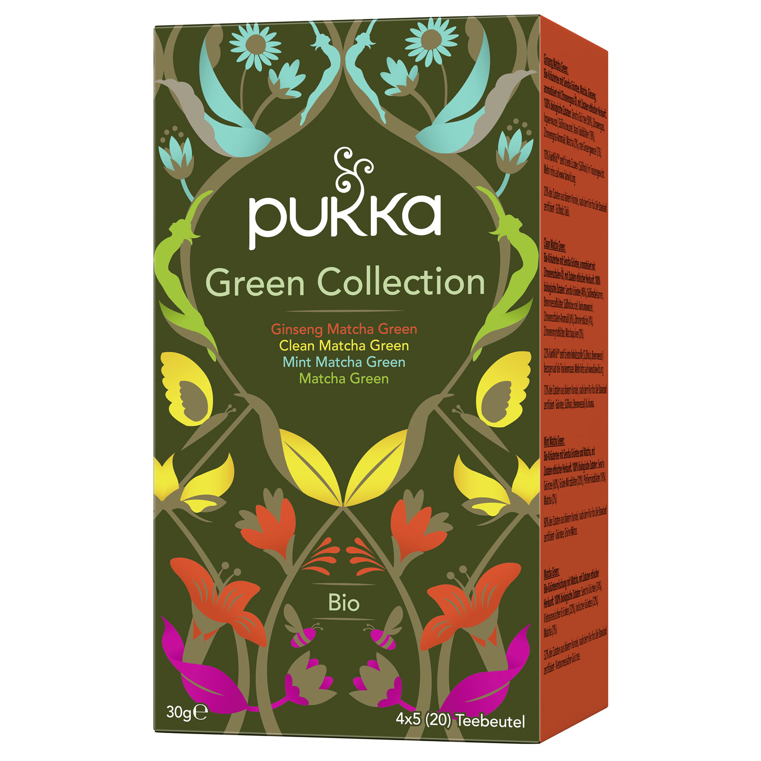 PUKKA Herbs Green Collection ajurvédás organikus zöld tea kollekció 20 teafilter