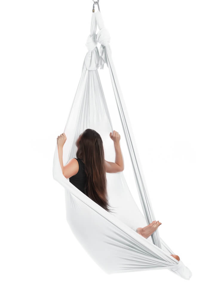 Aerialsilks Aerial Yoga AIR háló és karabiner készlet Fly és Aerial jógához - 4 m Szín: fehér