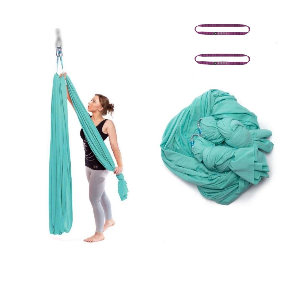 Aerialsilks Aerial Yoga AIR háló és karabiner készlet Fly és Aerial jógához - 4 m Szín: fehér