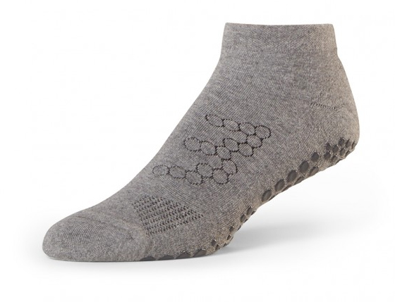 Base 33 férfi sport csúszásgátló zokni Low Rise GRIP alacsony szürke Méret: M 39-42,5