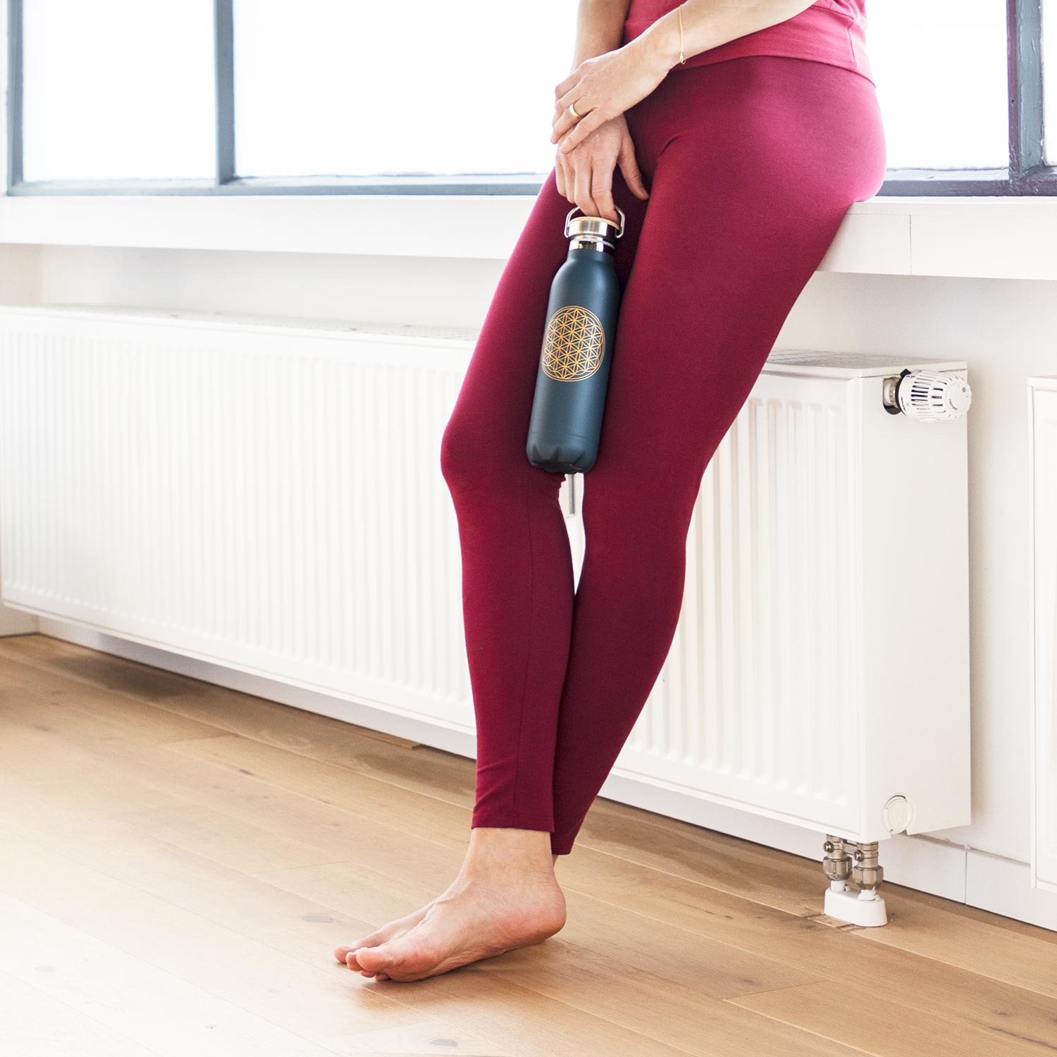Bodhi Yoga Bodhi vákuum palack termosz 600 ml Szín: fehér