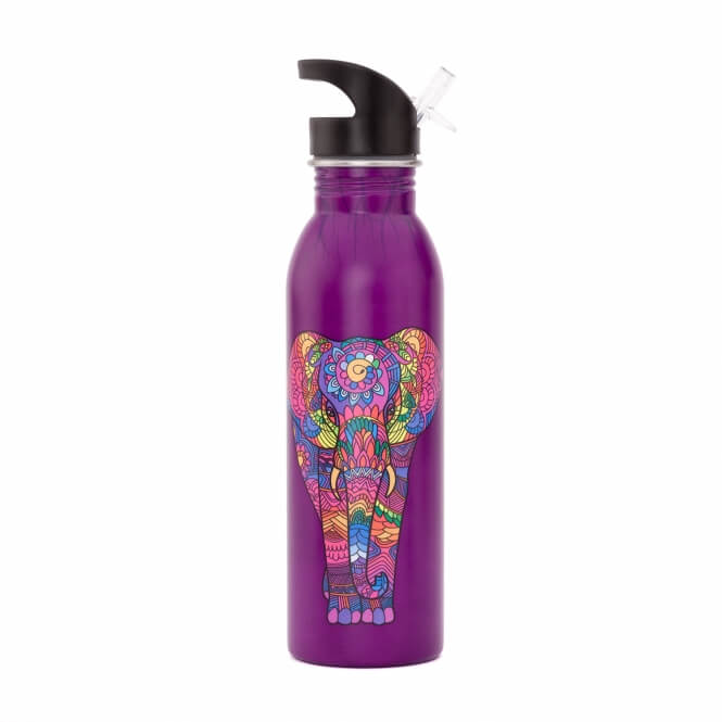 Bodhi Yoga Bodhi palack rozsdamentes acél szívószállal 700 ml Szín: Sötétkék