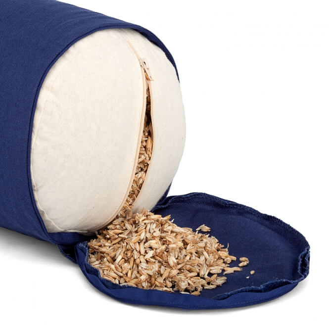 Bodhi Yoga Bolster Basic - zöld 65 x 23 cm-es tönköly béléssel Töltelék: Tönköly