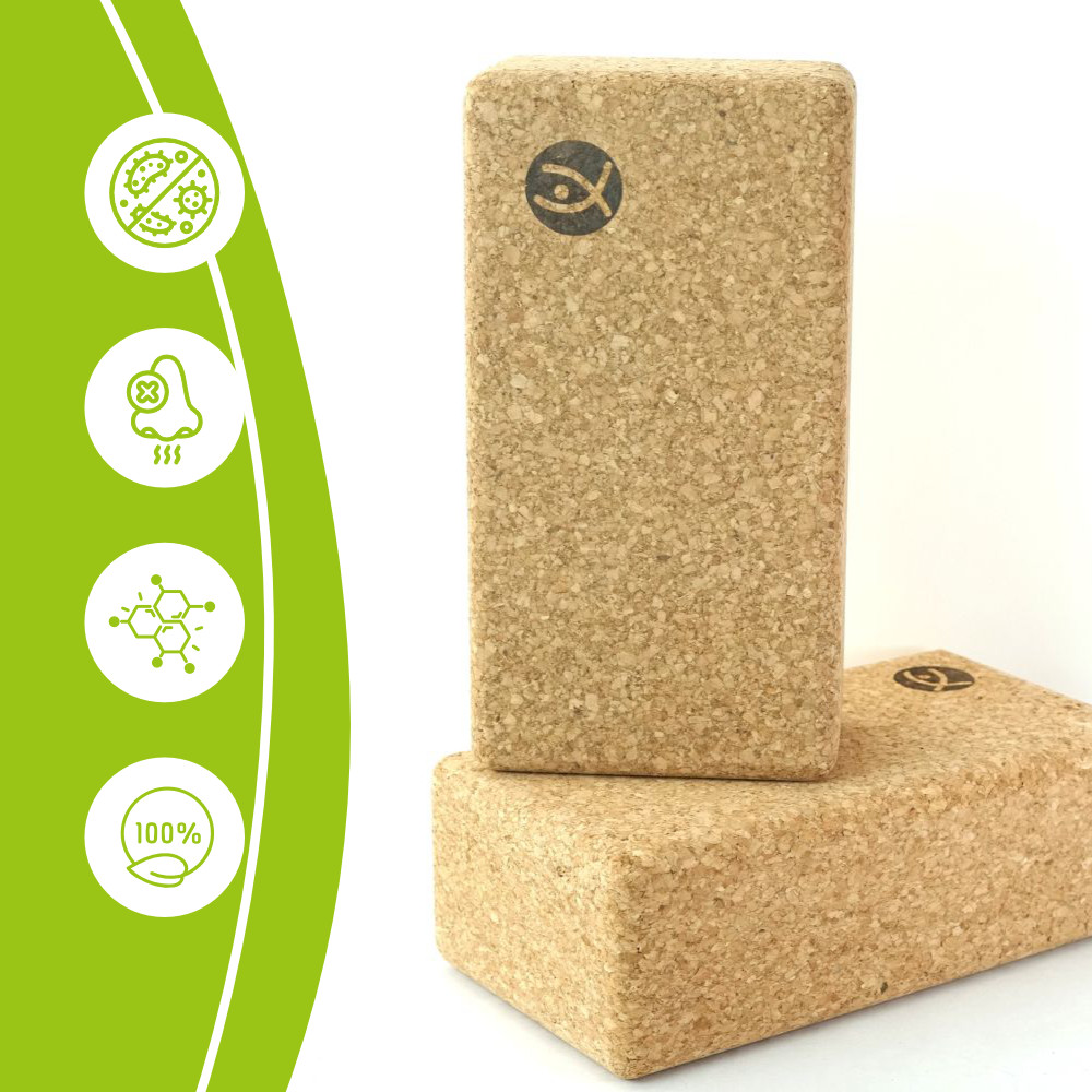 Flexity ergonomikus parafa jógablokk készlet 2 darabból - 22 x 11,5 x 7,5 cm