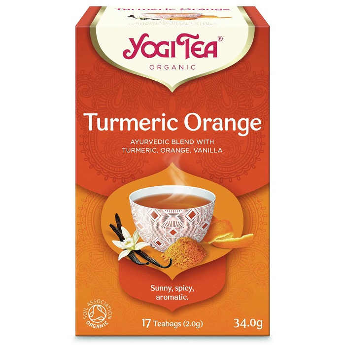 Yogi Tea Orange Turmeric kurkuma, narancs és vanília 17 x 2 g