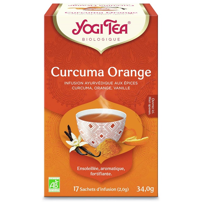 Yogi Tea Orange Turmeric kurkuma, narancs és vanília 17 x 2 g
