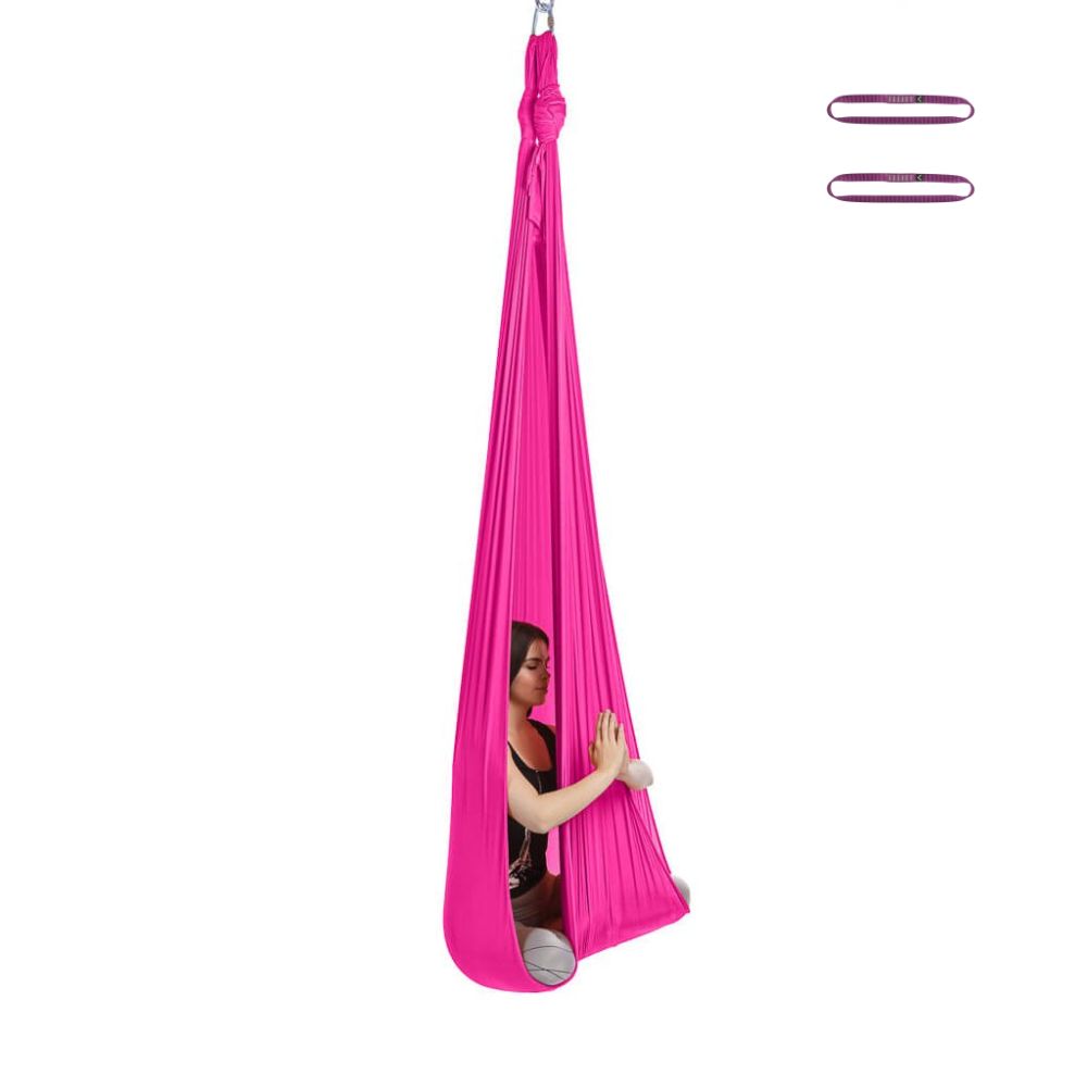 Aerialsilks Aerial Yoga AIR háló és karabiner készlet Fly és Aerial jógához - 5 m Szín: Fekete