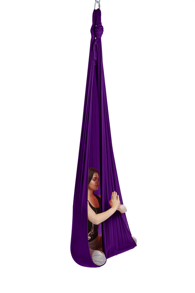 Aerialsilks Aerial Yoga AIR háló és karabiner készlet Fly és Aerial jógához - 5 m Szín: Fekete