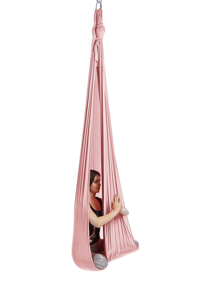Aerialsilks Aerial Yoga AIR háló és karabiner készlet Fly és Aerial jógához - 5 m Szín: Fekete