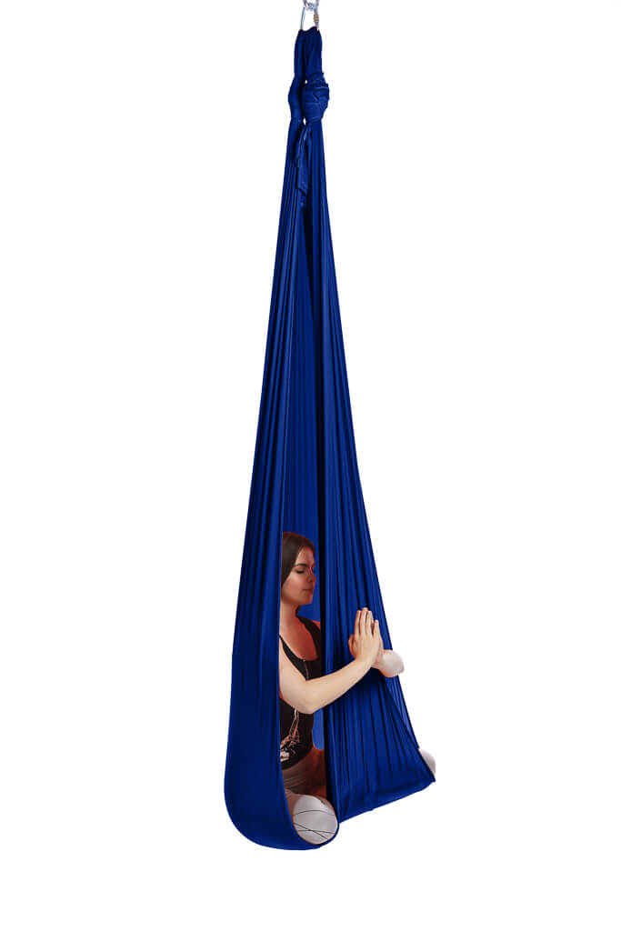 Aerialsilks Aerial Yoga AIR háló és karabiner készlet Fly és Aerial jógához - 5 m Szín: Fekete
